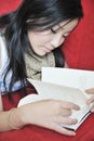 girl reading book