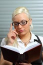 Girl reading a book Royalty Free Stock Photo