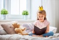 Girl reading a book Royalty Free Stock Photo