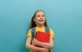 girl is ready to back to school Royalty Free Stock Photo