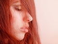 Girl with red hair portait Royalty Free Stock Photo