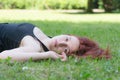 Girl with red hair Royalty Free Stock Photo