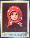 Girl in a Red Kerchief, Nicolae Grigorescu