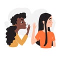 Girl refuses to listen to gossip. Stop gossip