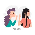 Girl refuses to listen to gossip. Stop gossip