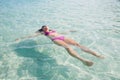 Girl Relaxing In Water