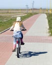 Girl riding bike