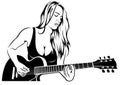 Girl Rock Guitarist