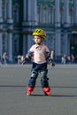 Girl on roller blades Royalty Free Stock Photo