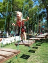 Girl at the rope park