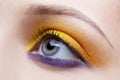 Girl's eye-zone make-up Royalty Free Stock Photo