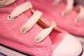 Girl's Pink Canvas Hightops