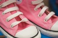 Girl's Pink Canvas Hightops