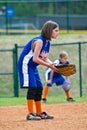 Girl's Softball / Outfielders Royalty Free Stock Photo