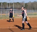 Girl's Softball Pitcher Royalty Free Stock Photo