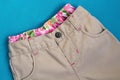 Girl's trousers with underpants