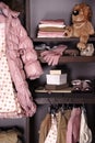 Girl's wardrobe Royalty Free Stock Photo