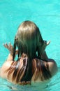 Girl's wet hair Royalty Free Stock Photo