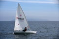 Dinghy sailing. Spain. Royalty Free Stock Photo