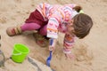 Girl in a sandbox