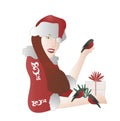 The girl-santa by bullfinch.