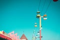 Girl at Santa Cruz Beach Boardwalk Amusement Park Royalty Free Stock Photo