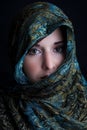 Girl in a scarf