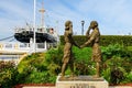 Girl Scout statue in Yamashita Park, Yokohama Royalty Free Stock Photo