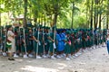 Girl Scouts camp Royalty Free Stock Photo