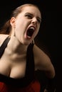 Girl screaming