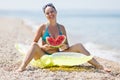 Girl at the sea Royalty Free Stock Photo