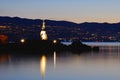 Girl with Seagull with Rijeka in the Background