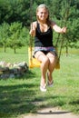 The girl on a seesaw