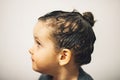 Girl shampooed for lice Royalty Free Stock Photo