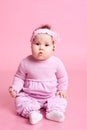 Girl sitting in room Royalty Free Stock Photo