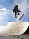 Girl skateboarding Royalty Free Stock Photo