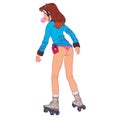 Girl skating