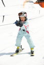 Girl in ski lift Royalty Free Stock Photo