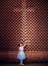 Ballet dancers, crosses, red brick walls