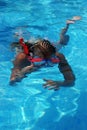 Girl snorkeling Royalty Free Stock Photo