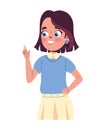 girl speaking cartoon