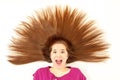 Girl with spiked hair Royalty Free Stock Photo