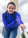 Girl with sports clothes