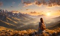 Girl standing at a scenic overlook capturing the essence of a solo traveler