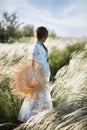 Portrait of a child on the suburb. Rest and relaxation Royalty Free Stock Photo