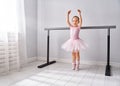 Girl is studying ballet Royalty Free Stock Photo