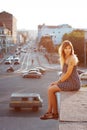 Girl in summer dress