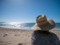 girl with sun hat