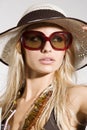 Girl with sunglasses Royalty Free Stock Photo