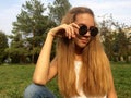 Girl in sunglasses